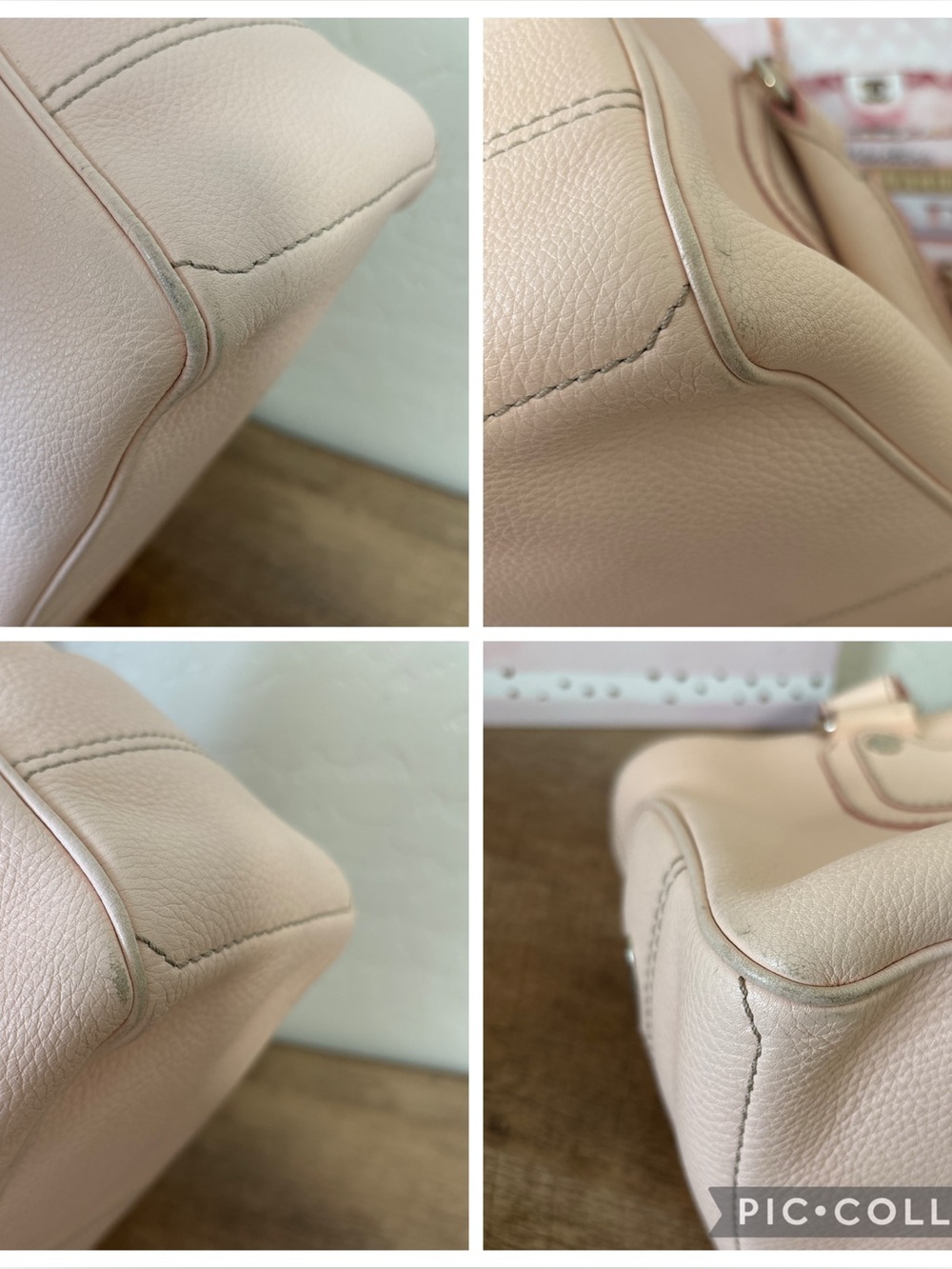 Celine Boogie Bag-  Light Pink Pebbled Leather Satchel with Charm - Picture 12 of 12